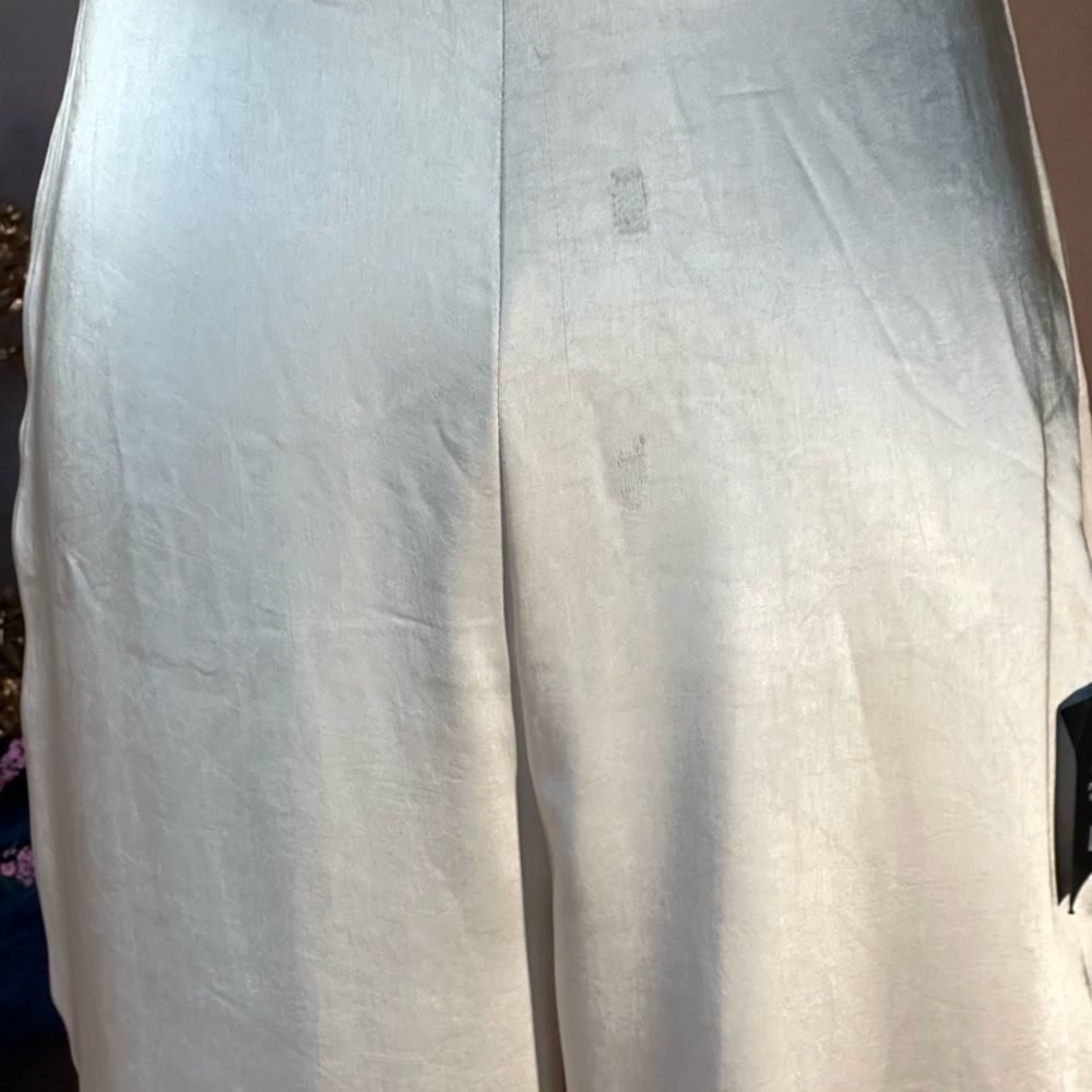 Lulus You're My Favorite Champagne Satin Slit Leg Jumpsuit - Picture 12 of 16
